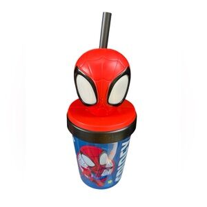 Spider-Man Red and Blue Tumbler with Straw